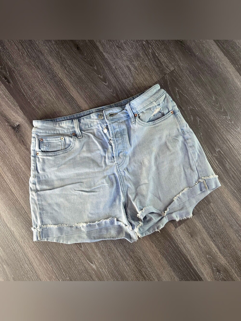 Wild Fable light denim high waisted shorts